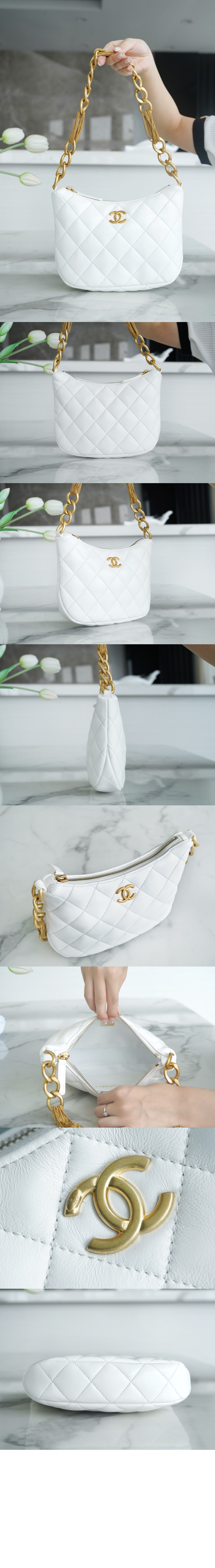 미러급레플리카사이트 | 명품레플리카 전문 쇼핑몰  | 퍼스트원 - 23A CC로고 체인 호보 핸드백 AS4220 > 샤넬