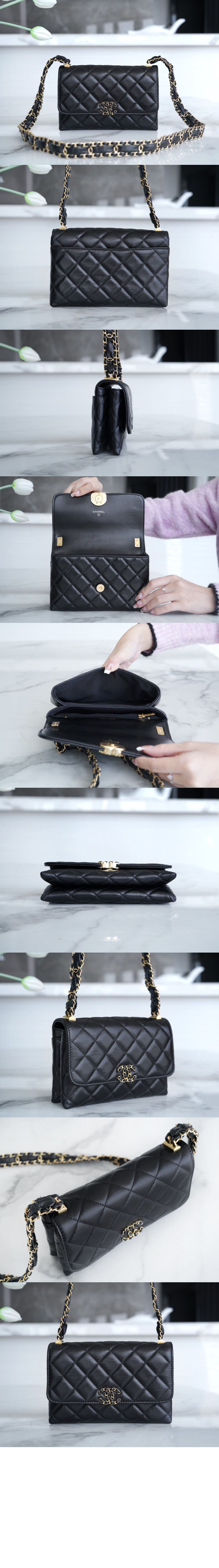 미러급레플리카사이트 | 명품레플리카 전문 쇼핑몰  | 퍼스트원 - 체인 더블 포켓 플랩백 AP3572 > 샤넬