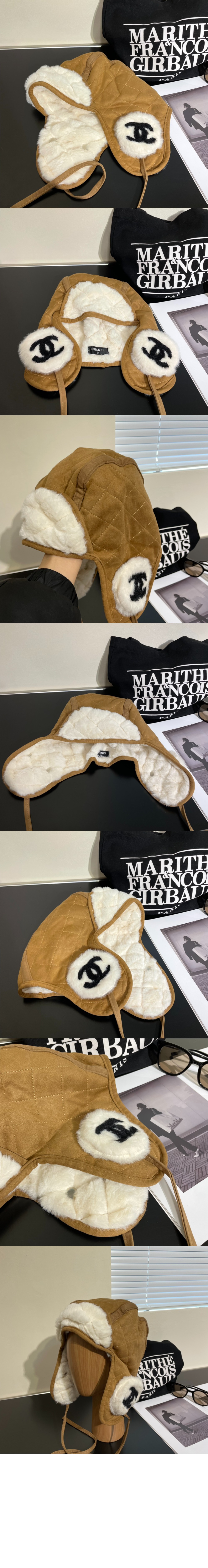 미러급레플리카사이트 | 명품레플리카 전문 쇼핑몰  | 퍼스트원 - 리버서블 양가죽 모자 AA9447 > 샤넬