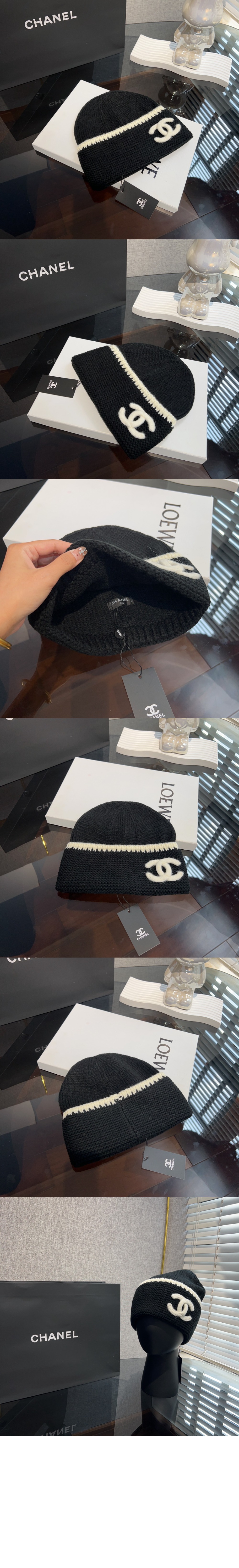 미러급레플리카사이트 | 명품레플리카 전문 쇼핑몰  | 퍼스트원 - 로고 캐시미어 비니 AA9203 > 샤넬