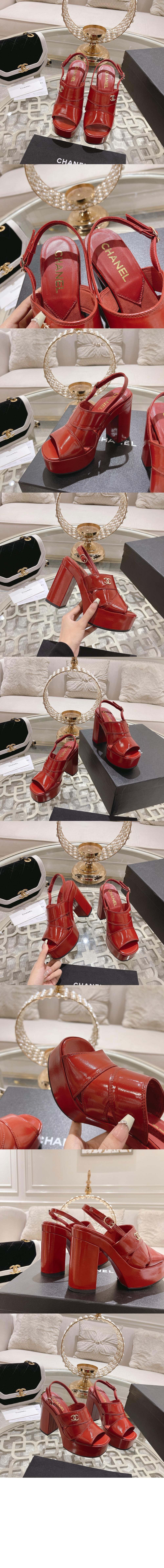 미러급레플리카사이트 | 명품레플리카 전문 쇼핑몰  | 퍼스트원 - 페이던트 가죽 샌들 G45016 > 샤넬