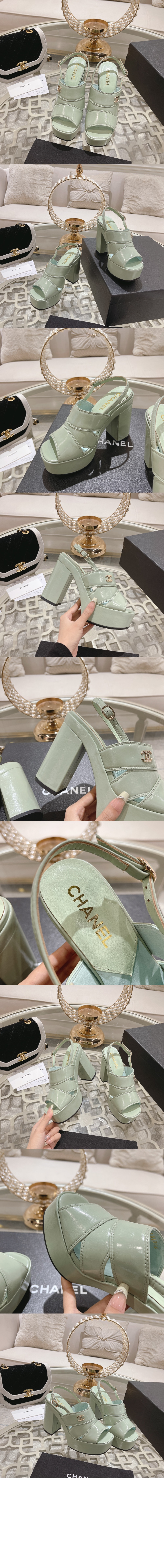 미러급레플리카사이트 | 명품레플리카 전문 쇼핑몰  | 퍼스트원 - 페이던트 가죽 샌들 G45016 > 샤넬
