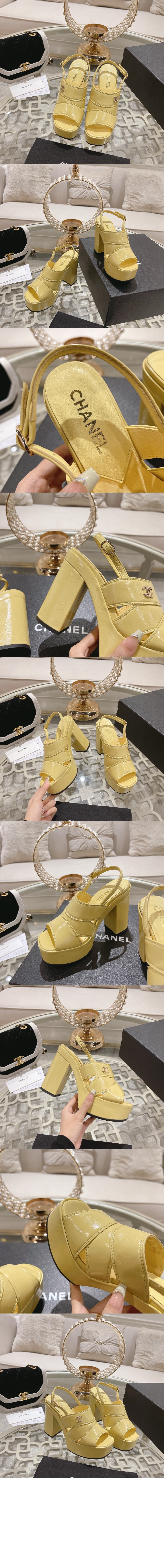 미러급레플리카사이트 | 명품레플리카 전문 쇼핑몰  | 퍼스트원 - 페이던트 가죽 샌들 G45016 > 샤넬