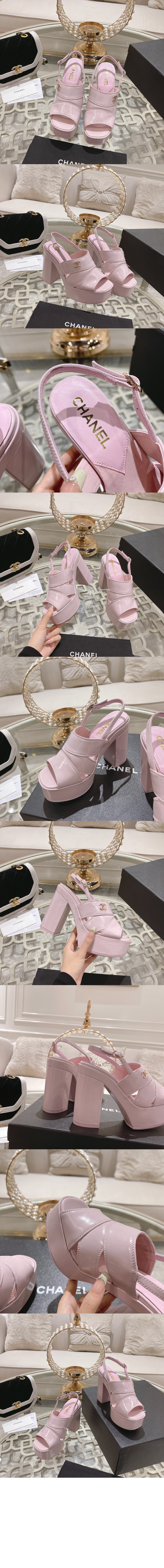 미러급레플리카사이트 | 명품레플리카 전문 쇼핑몰  | 퍼스트원 - 페이던트 가죽 샌들 G45016 > 샤넬