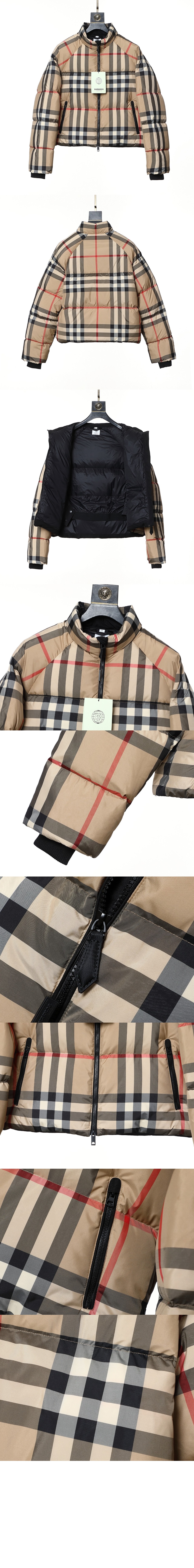 미러급레플리카사이트 | 명품레플리카 전문 쇼핑몰  | 퍼스트원 - 크롭 체크 퍼퍼 재킷 > 버버리