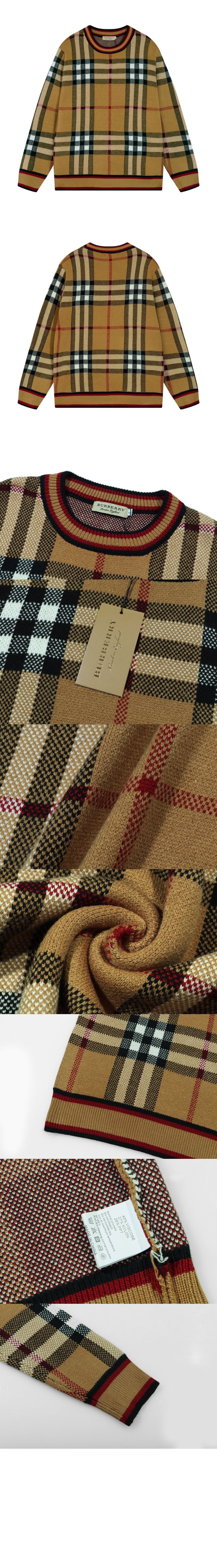 미러급레플리카사이트 | 명품레플리카 전문 쇼핑몰  | 퍼스트원 - 체크 자카드 스웨터 > 버버리