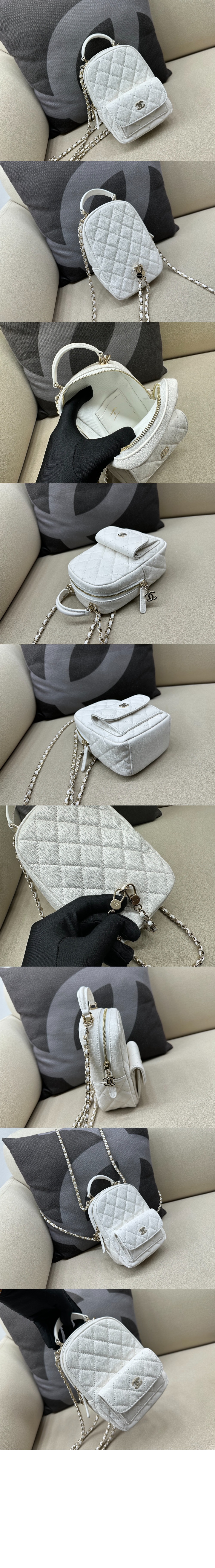 미러급레플리카사이트 | 명품레플리카 전문 쇼핑몰  | 퍼스트원 - 탑핸들 퀼팅 백팩 AP3753 > 샤넬