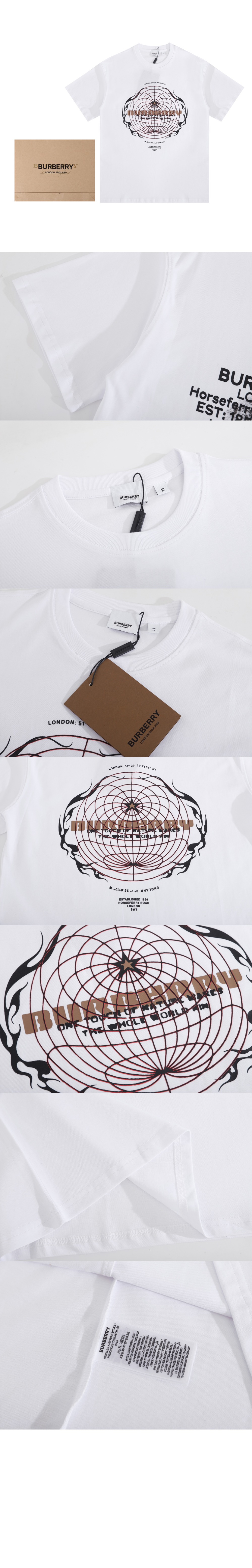 미러급레플리카사이트 | 명품레플리카 전문 쇼핑몰  | 퍼스트원 - 로고 코튼 티셔츠 > 버버리