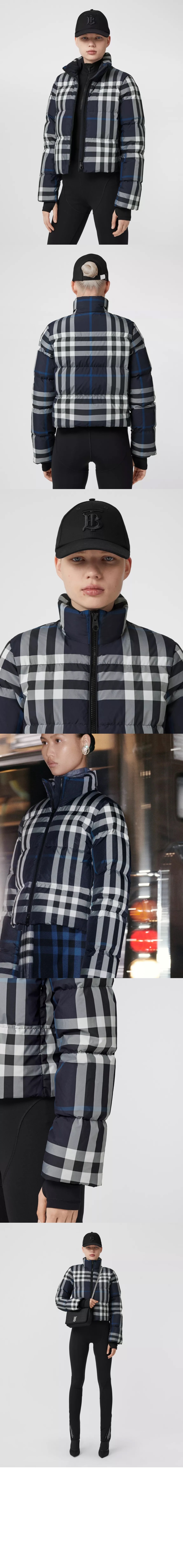 미러급레플리카사이트 | 명품레플리카 전문 쇼핑몰  | 퍼스트원 - 크롭 체크 퍼퍼 재킷 > 버버리