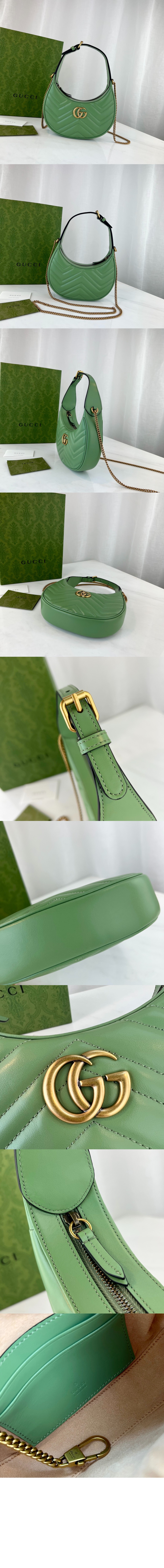 미러급레플리카사이트 | 명품레플리카 전문 쇼핑몰  | 퍼스트원 - 마몽 하프문 쉐입 미니백 699514 > 구찌