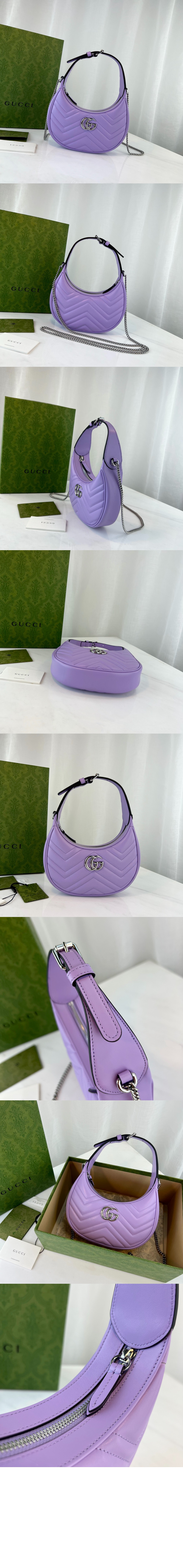 미러급레플리카사이트 | 명품레플리카 전문 쇼핑몰  | 퍼스트원 - 마몽 하프문 쉐입 미니백 699514 > 구찌