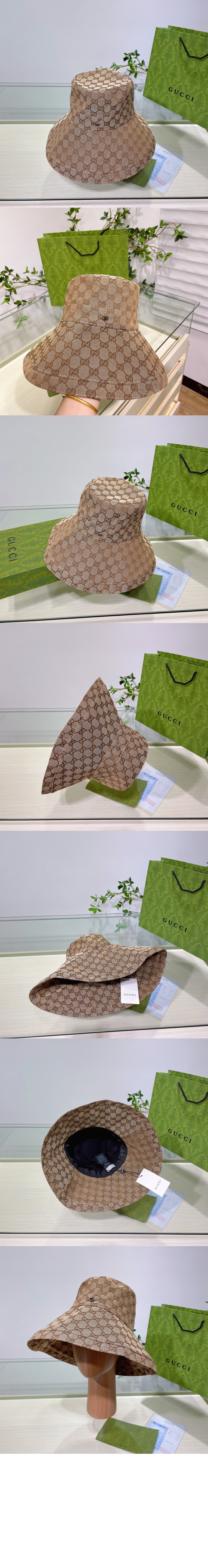 미러급레플리카사이트 | 명품레플리카 전문 쇼핑몰  | 퍼스트원 - 캔버스 와이드 브림 버킷햇 631958 > 구찌