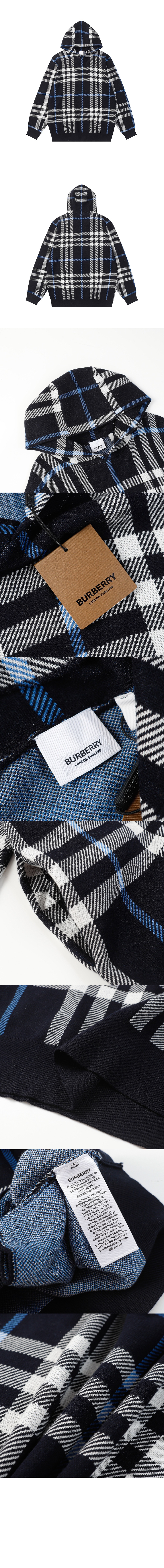 미러급레플리카사이트 | 명품레플리카 전문 쇼핑몰  | 퍼스트원 - 체크 코튼 후디 > 버버리