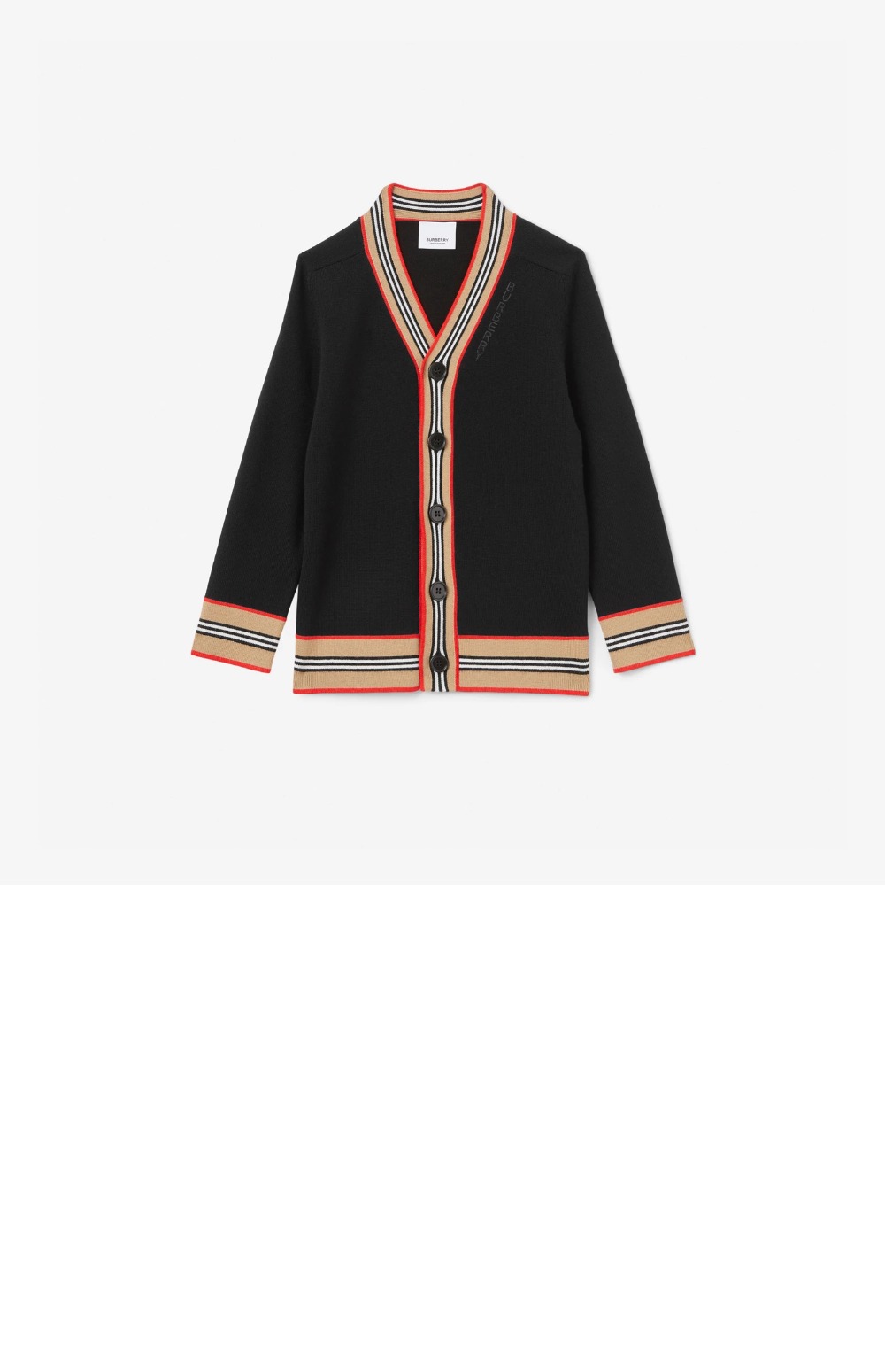 미러급레플리카사이트 | 명품레플리카 전문 쇼핑몰  | 퍼스트원 - 아이콘 스트라이프 트리밍 울 가디건 > 버버리