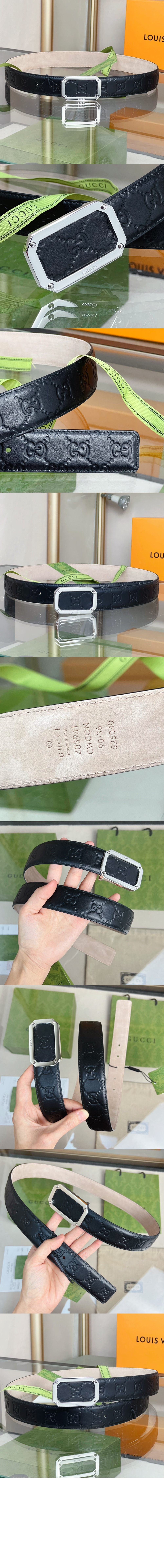 미러급레플리카사이트 | 명품레플리카 전문 쇼핑몰  | 퍼스트원 - 구찌 시그니처 벨트 403941 > 구찌