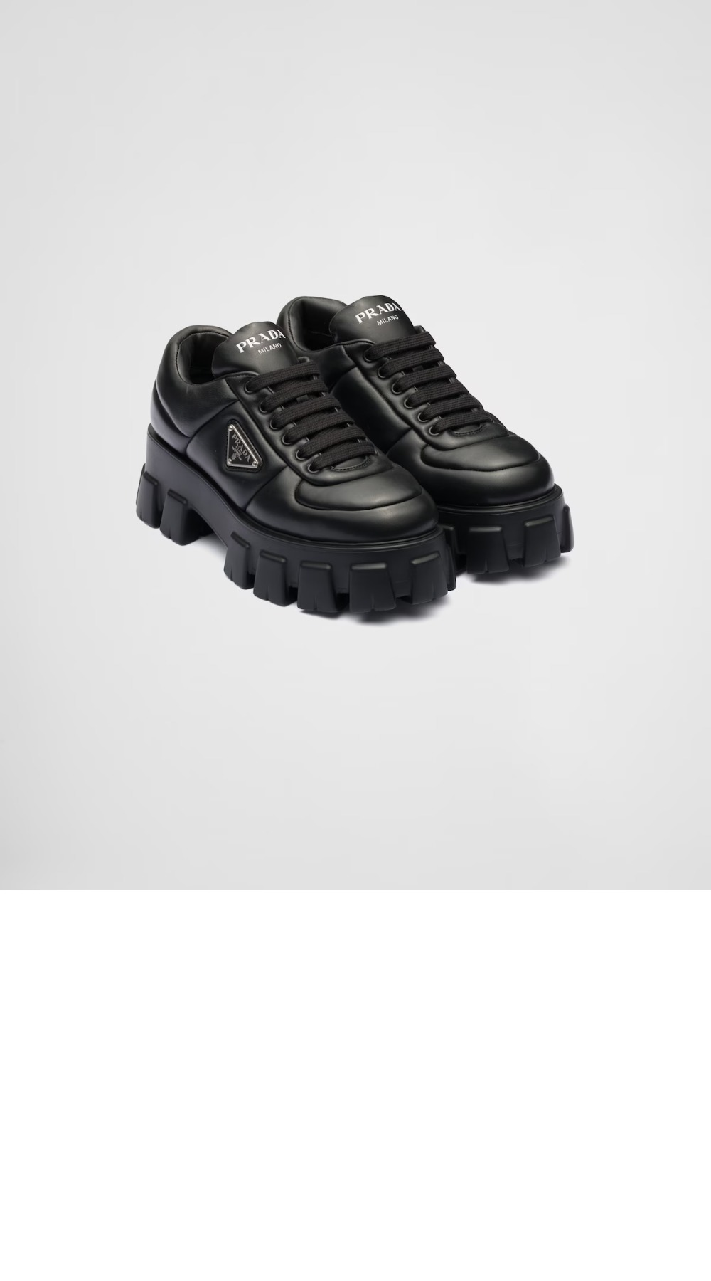 미러급레플리카사이트 | 명품레플리카 전문 쇼핑몰  | 퍼스트원 - 레이스업 스니커즈 1E119N > 프라다