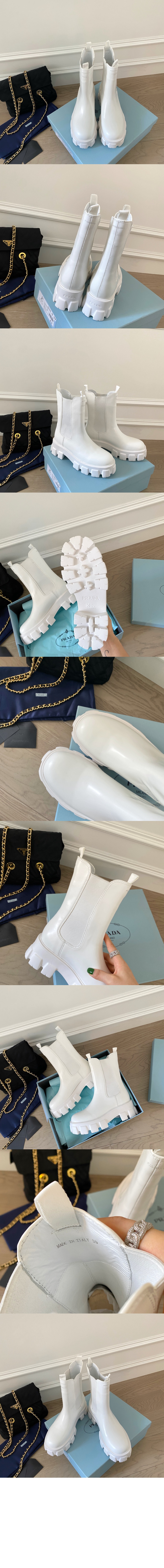 미러급레플리카사이트 | 명품레플리카 전문 쇼핑몰  | 퍼스트원 - 모노리스 브러시드 레더 부츠 1U749M > 프라다