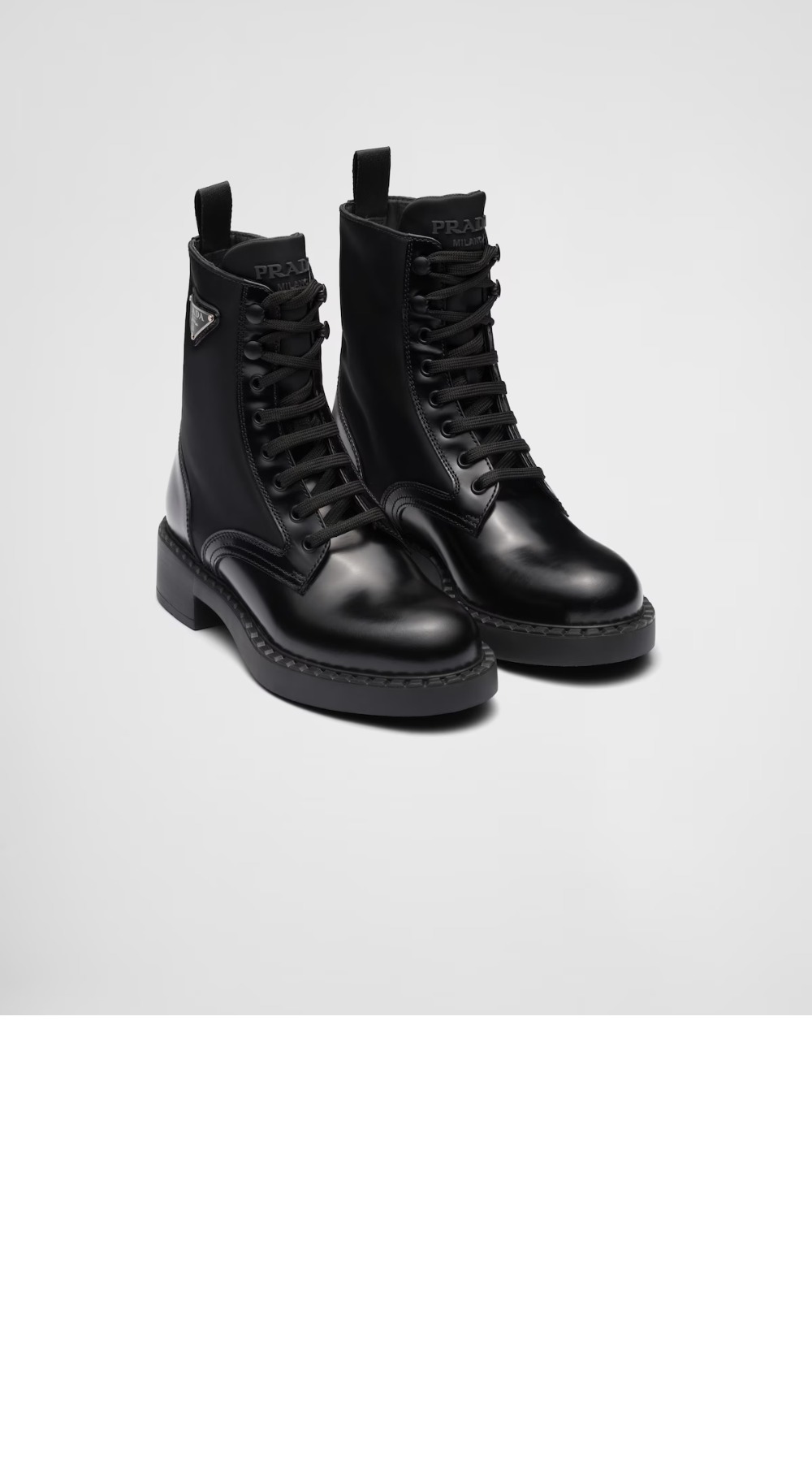 미러급레플리카사이트 | 명품레플리카 전문 쇼핑몰  | 퍼스트원 - 브러시드 레더 리나일론 부츠 1T782M > 프라다