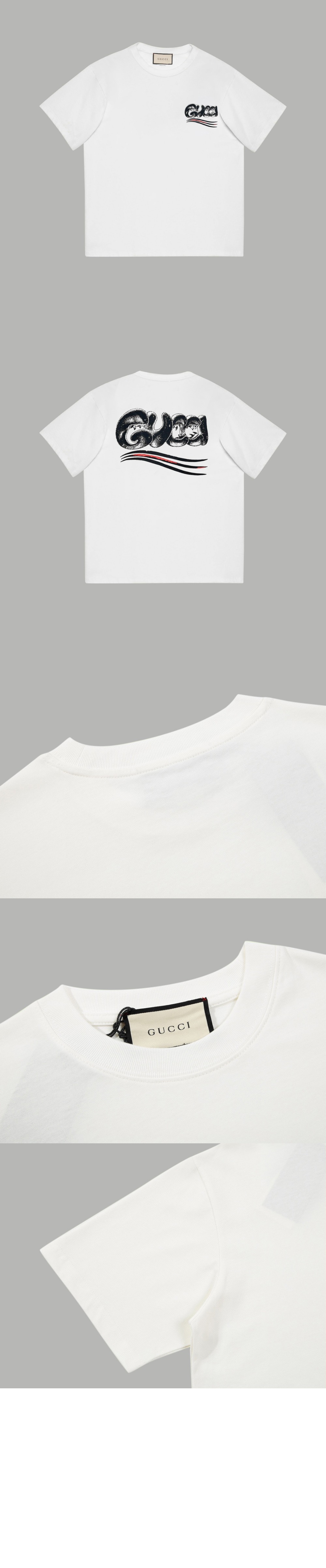 미러급레플리카사이트 | 명품레플리카 전문 쇼핑몰  | 퍼스트원 - 로고 프린트 반팔 > 구찌