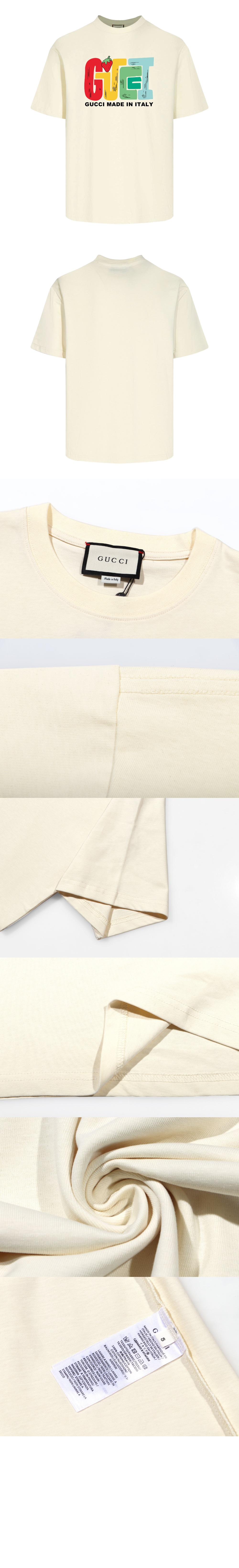 미러급레플리카사이트 | 명품레플리카 전문 쇼핑몰  | 퍼스트원 - 로고 프린트 반팔 > 구찌