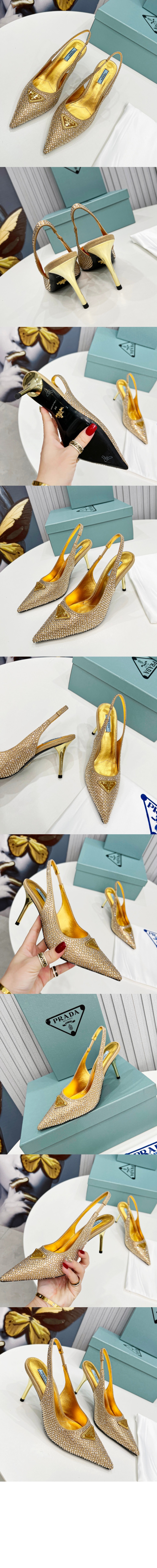 미러급레플리카사이트 | 명품레플리카 전문 쇼핑몰  | 퍼스트원 - 크리스털 슬링백 힐 1I021N > 프라다
