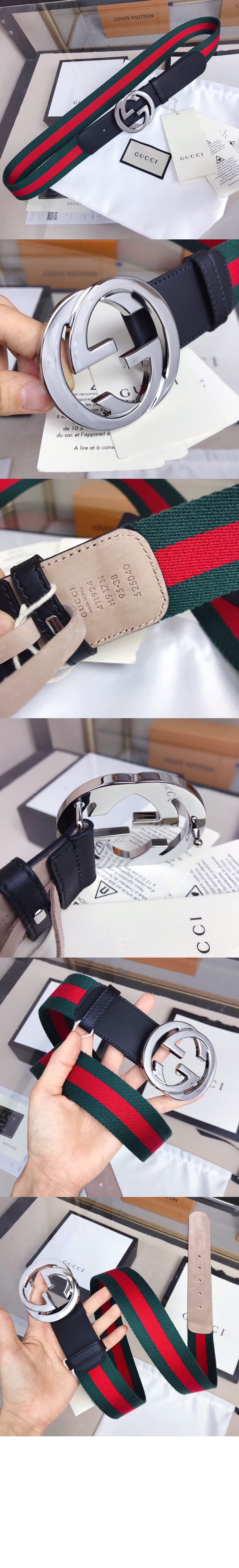 미러급레플리카사이트 | 명품레플리카 전문 쇼핑몰  | 퍼스트원 - 인터로킹 G 버클 웹 벨트  ‎411924 > 구찌