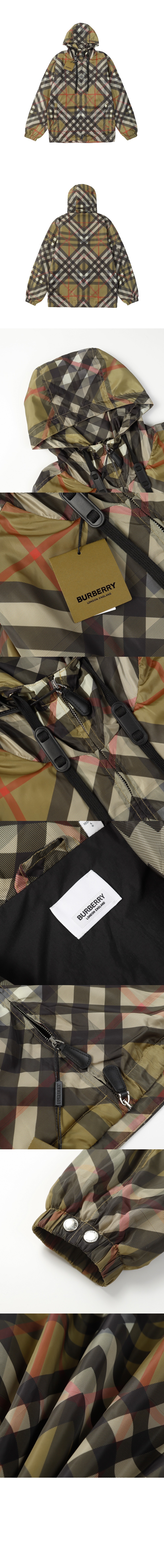미러급레플리카사이트 | 명품레플리카 전문 쇼핑몰  | 퍼스트원 - 체크 나일론 재킷 > 버버리