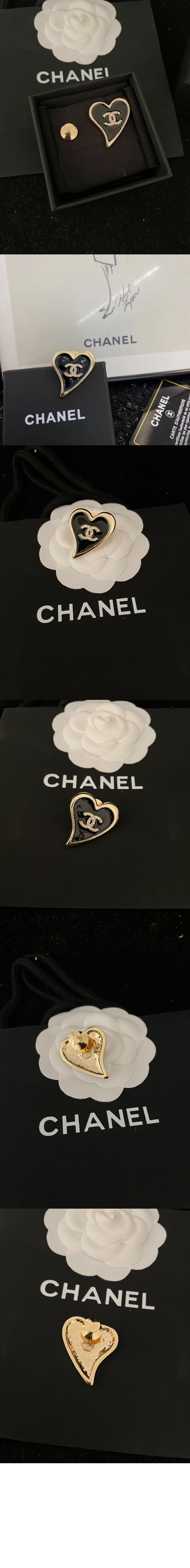 미러급레플리카사이트 | 명품레플리카 전문 쇼핑몰  | 퍼스트원 - CC로고 하트 핀 라인스톤 브로치 AB8041 > 샤넬
