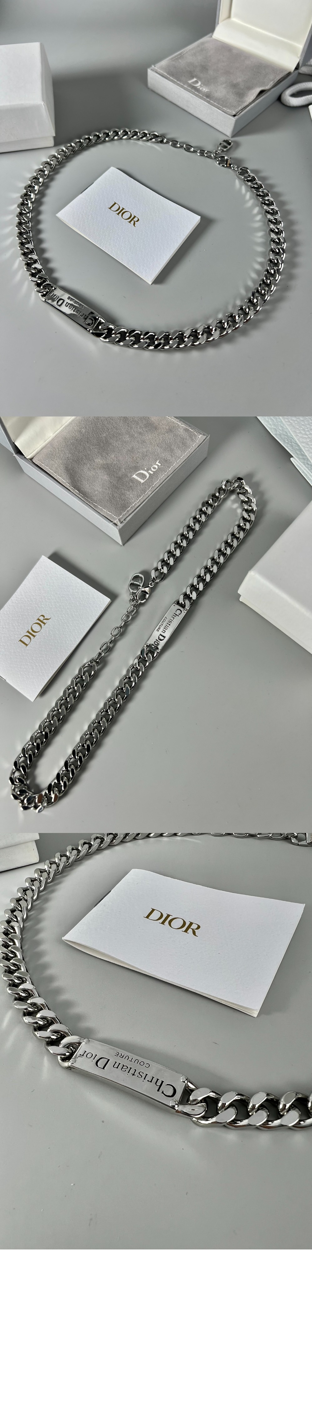미러급레플리카사이트 | 명품레플리카 전문 쇼핑몰  | 퍼스트원 - Christian Dior Couture 체인 링크 목걸이 N1971 > 디올