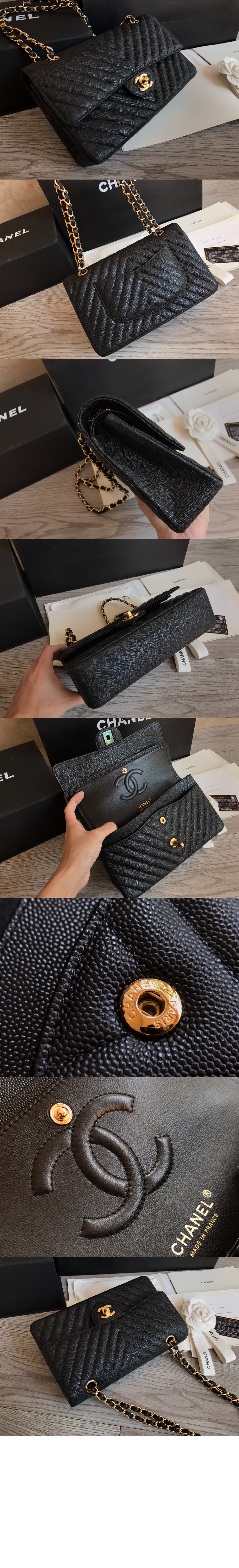 미러급레플리카사이트 | 명품레플리카 전문 쇼핑몰  | 퍼스트원 - 쉐브론 클래식 캐비어 미듐 A01112 > 샤넬
