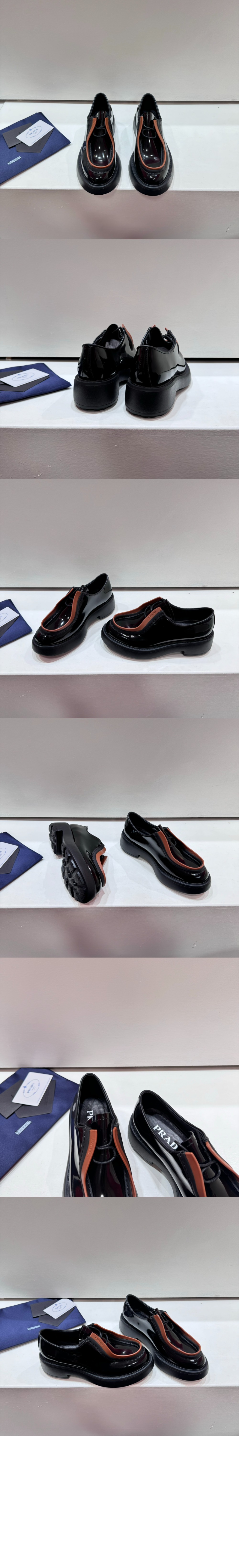 미러급레플리카사이트 | 명품레플리카 전문 쇼핑몰  | 퍼스트원 - 브러쉬드 레이스업 로퍼 2EG421 > 프라다