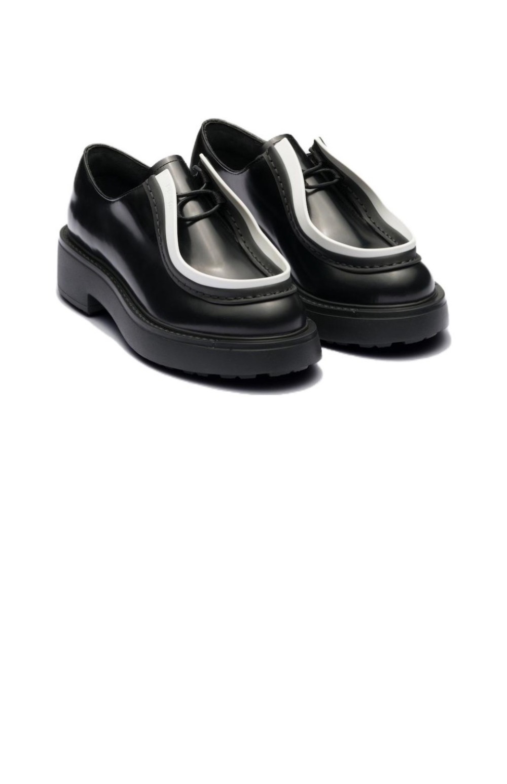 미러급레플리카사이트 | 명품레플리카 전문 쇼핑몰  | 퍼스트원 - 브러시드 레더 레이스업 슈즈 1E280N > 프라다