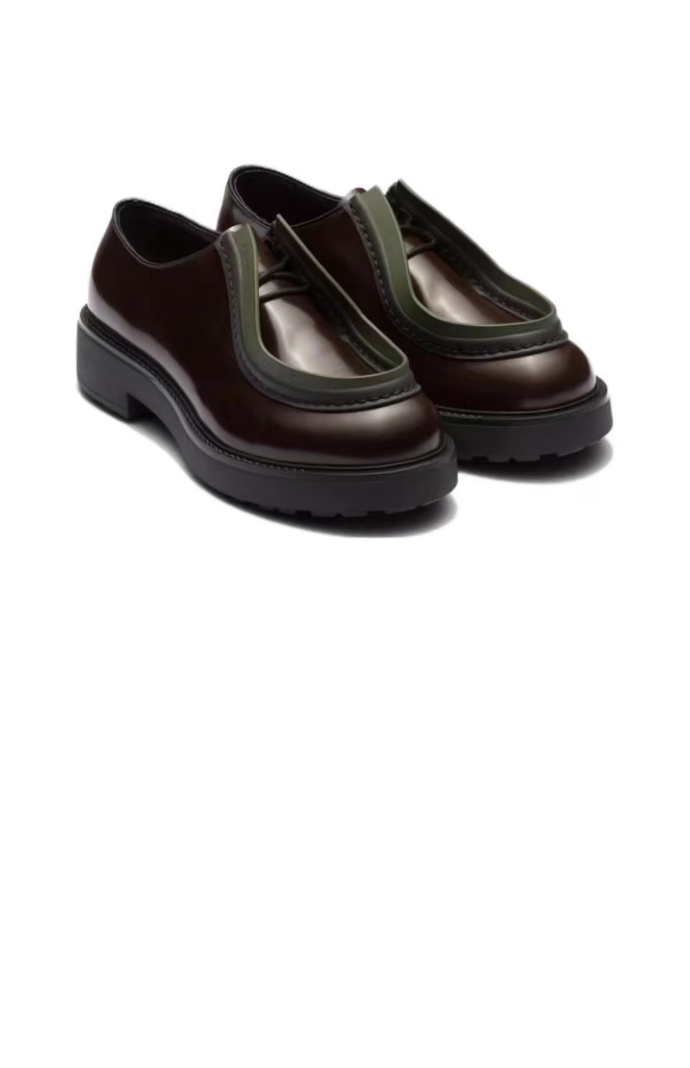 미러급레플리카사이트 | 명품레플리카 전문 쇼핑몰  | 퍼스트원 - 러쉬드 레이스업 로퍼 2EG421 > 프라다