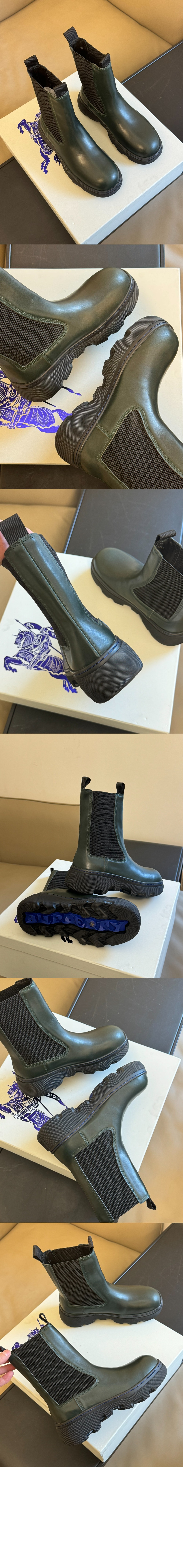 미러급레플리카사이트 | 명품레플리카 전문 쇼핑몰  | 퍼스트원 - 가죽 크리퍼 첼시 부츠 80753801 > 버버리