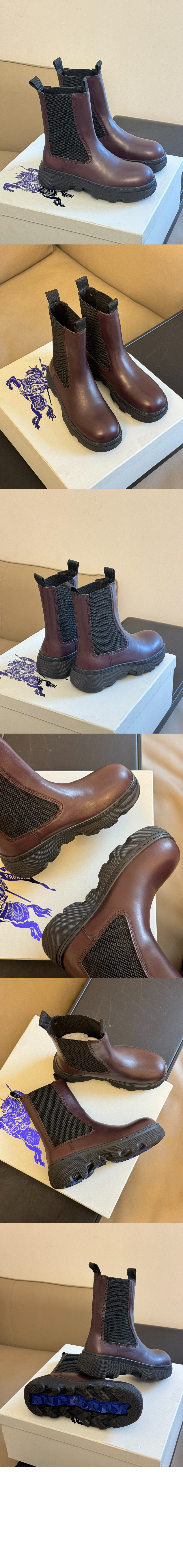 미러급레플리카사이트 | 명품레플리카 전문 쇼핑몰  | 퍼스트원 - 가죽 크리퍼 첼시 부츠 80753801 > 버버리