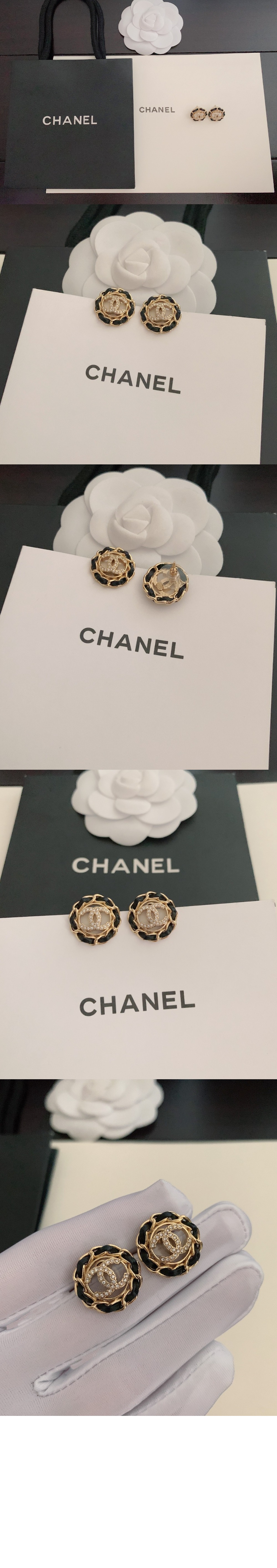 미러급레플리카사이트 | 명품레플리카 전문 쇼핑몰  | 퍼스트원 - CC 가죽체인 이어링 AB8297 > 샤넬