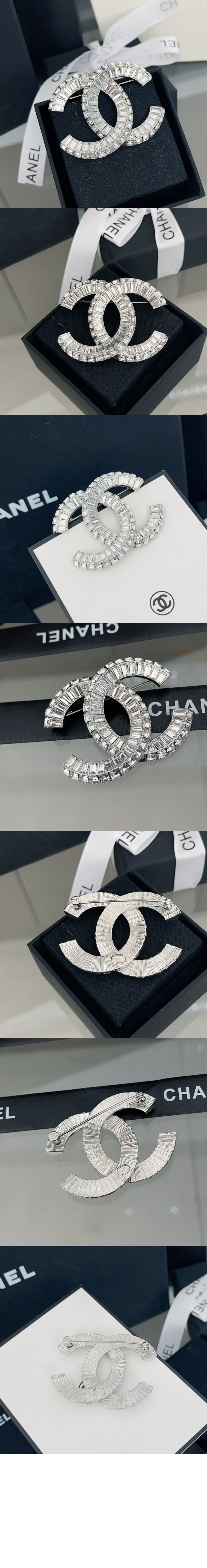 미러급레플리카사이트 | 명품레플리카 전문 쇼핑몰  | 퍼스트원 - 스트라스 CC 브로치 실버 A63085 > 샤넬