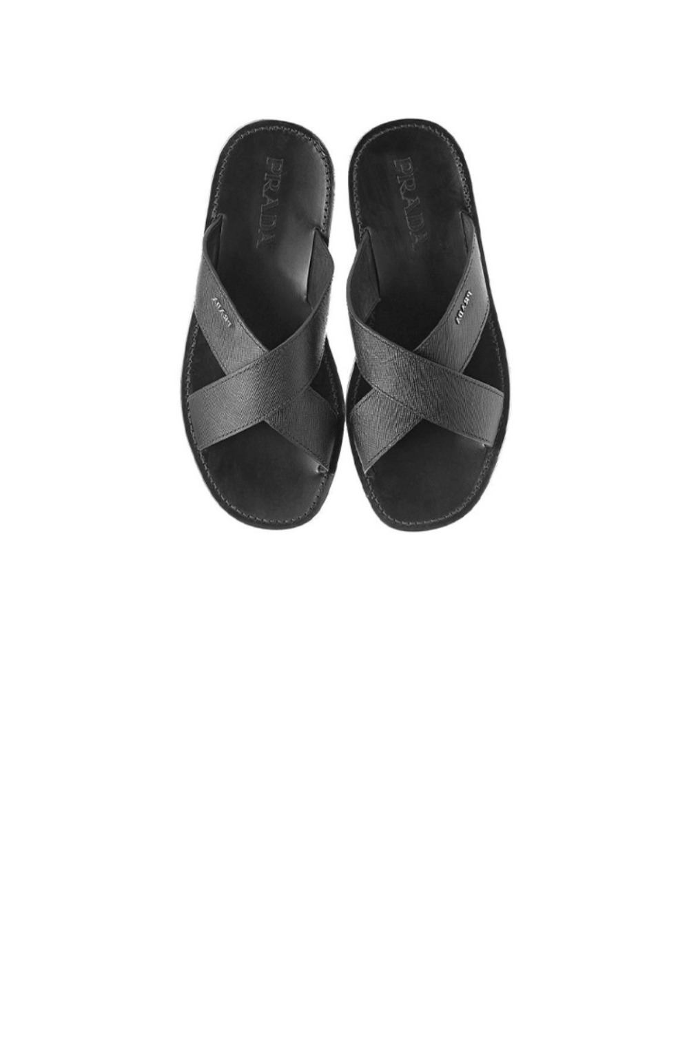 미러급레플리카사이트 | 명품레플리카 전문 쇼핑몰  | 퍼스트원 - 로고 레더 슬리퍼 2X2833 > 프라다