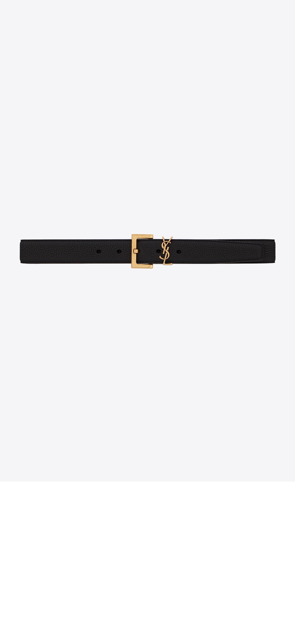 미러급레플리카사이트 | 명품레플리카 전문 쇼핑몰  | 퍼스트원 - 스퀘어 버클을 장식한 그레인 가죽 소재의  벨트 634437 > 생로랑