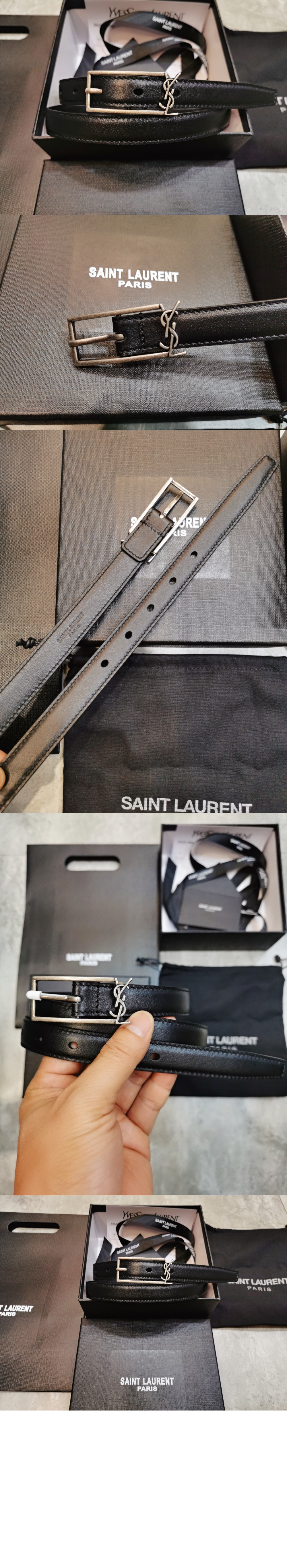 미러급레플리카사이트 | 명품레플리카 전문 쇼핑몰  | 퍼스트원 - 부드러운 가죽 소재의 뉴  버클 벨트 7117902 > 생로랑
