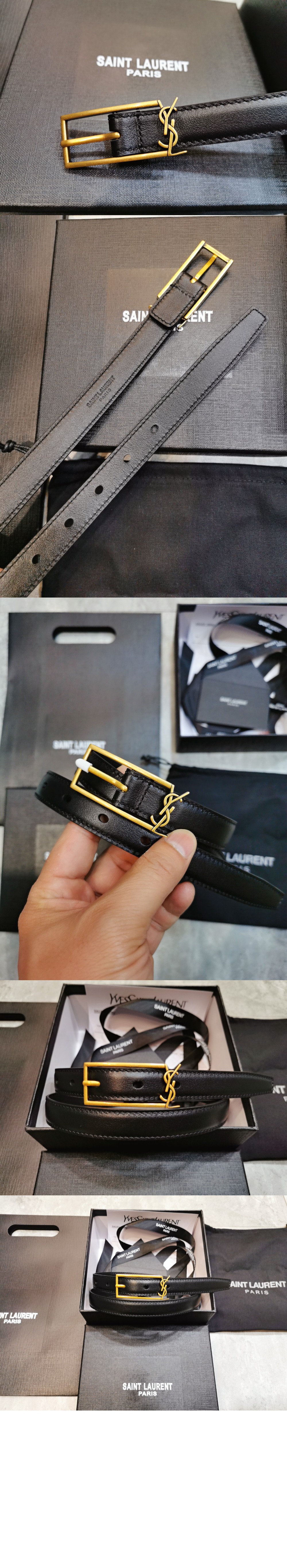 미러급레플리카사이트 | 명품레플리카 전문 쇼핑몰  | 퍼스트원 - 부드러운 가죽 소재의 뉴  버클 벨트 7117902 > 생로랑