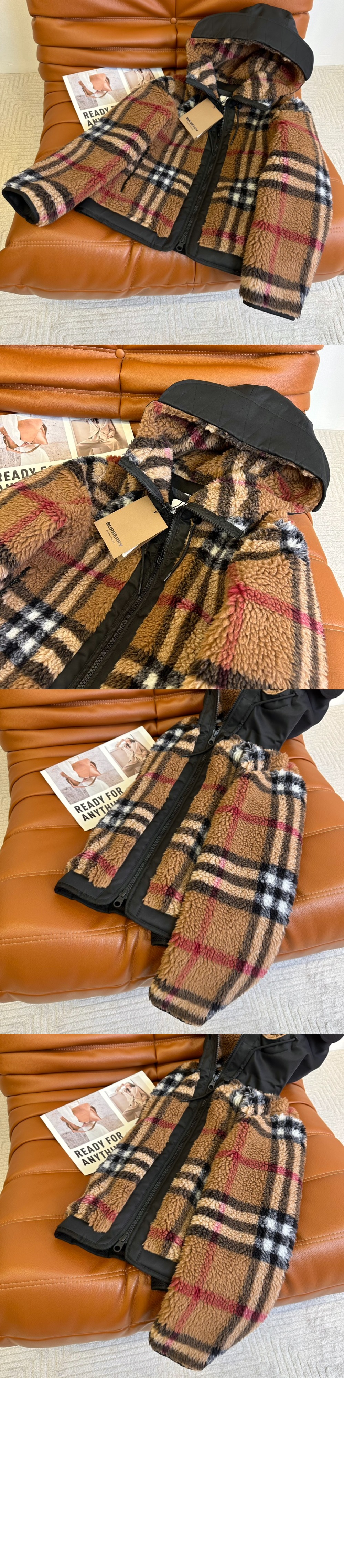 미러급레플리카사이트 | 명품레플리카 전문 쇼핑몰  | 퍼스트원 - 체크 플리스 재킷 > 버버리