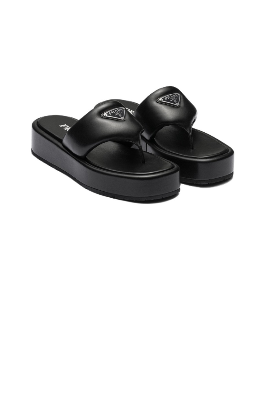 미러급레플리카사이트 | 명품레플리카 전문 쇼핑몰  | 퍼스트원 - 소프트 패딩 나파 통 웨지 샌들 1YZ043 > 프라다