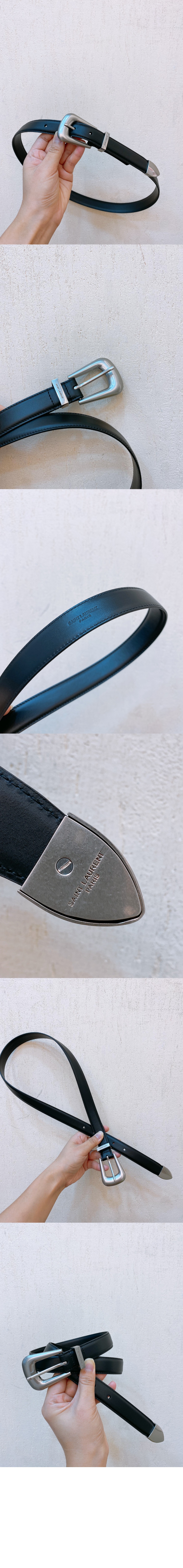 미러급레플리카사이트 | 명품레플리카 전문 쇼핑몰  | 퍼스트원 - 부드러운 가죽 소재의 FOLK 버클 벨트 756414 > 생로랑