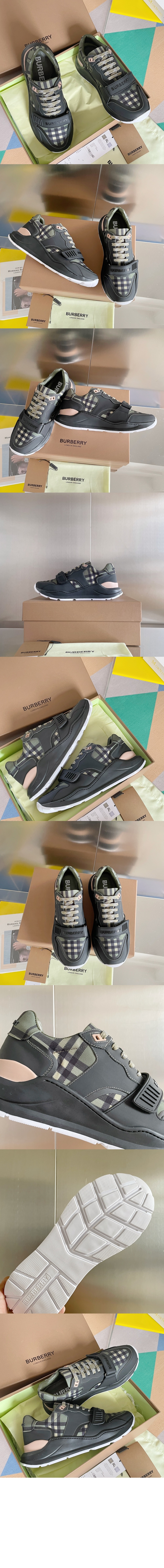 미러급레플리카사이트 | 명품레플리카 전문 쇼핑몰  | 퍼스트원 - 빈티지 체크 스웨이드 레더 스니커즈 80432021 > 버버리