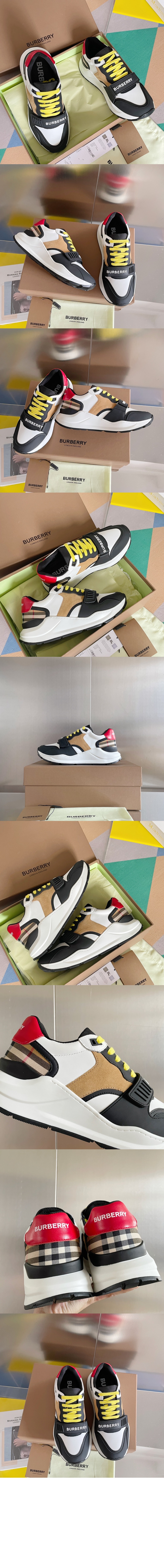 미러급레플리카사이트 | 명품레플리카 전문 쇼핑몰  | 퍼스트원 - 빈티지 체크 스웨이드 레더 스니커즈 80285801 > 버버리