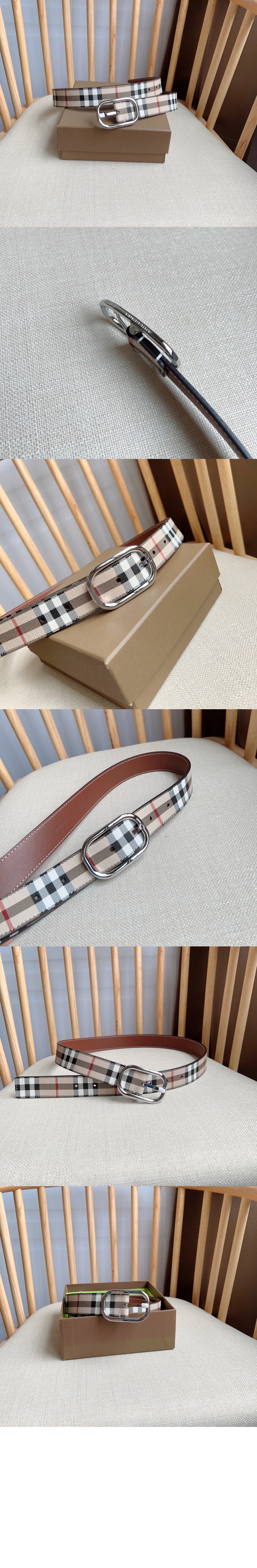 미러급레플리카사이트 | 명품레플리카 전문 쇼핑몰  | 퍼스트원 - 체크 레더 벨트 80660591 > 버버리