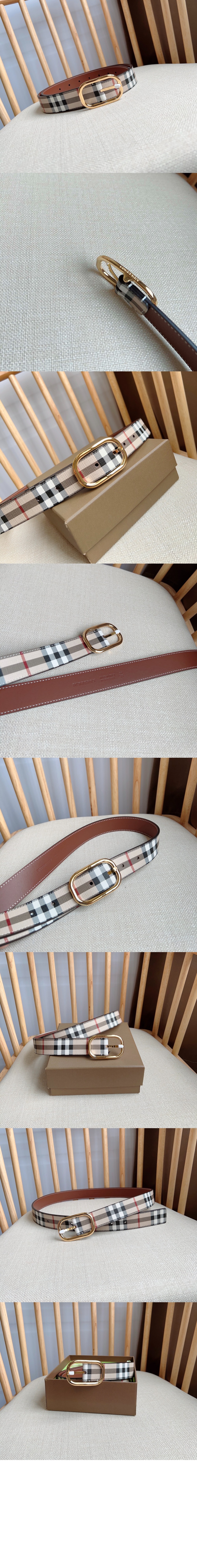 미러급레플리카사이트 | 명품레플리카 전문 쇼핑몰  | 퍼스트원 - 체크 레더 벨트 80660591 > 버버리