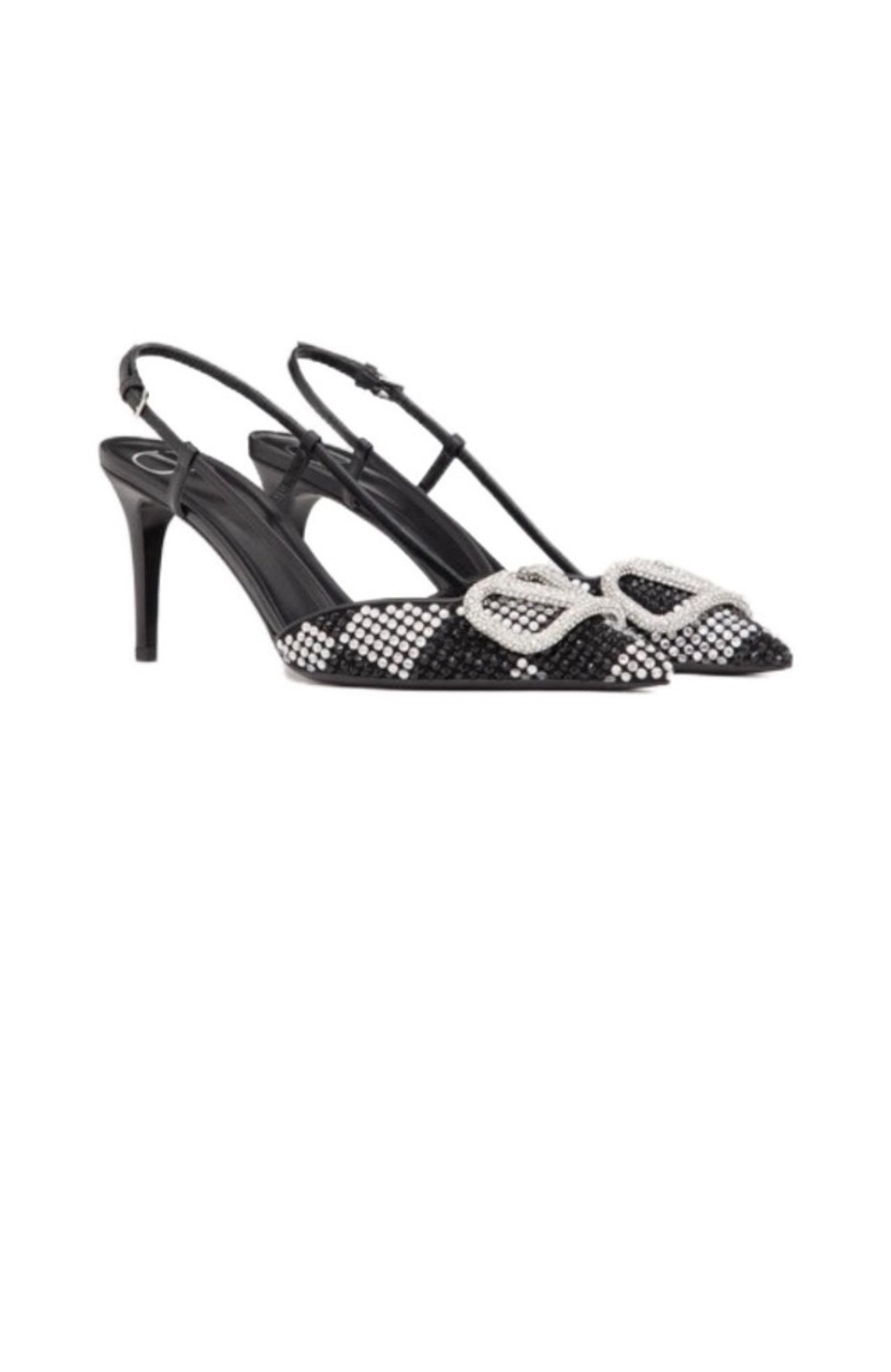 미러급레플리카사이트 | 명품레플리카 전문 쇼핑몰  | 퍼스트원 - 로고 크리스탈 임베리쉬드 레더 슬링백 펌프스 3W0S0R > 발렌티노