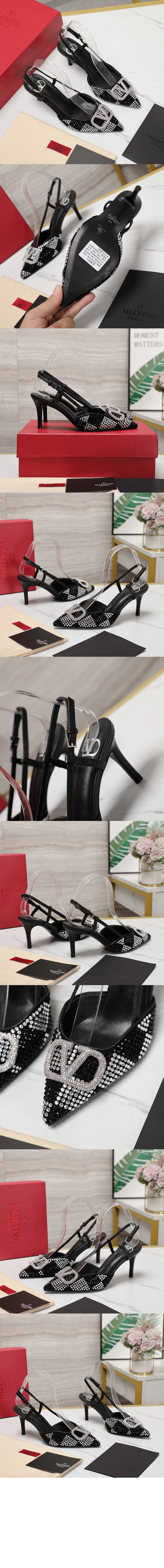 미러급레플리카사이트 | 명품레플리카 전문 쇼핑몰  | 퍼스트원 - 로고 크리스탈 임베리쉬드 레더 슬링백 펌프스 3W0S0R > 발렌티노